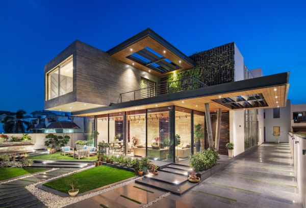 Atap teras dengan model cantilever